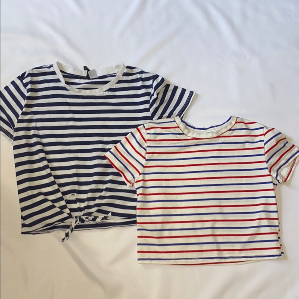 BUNDLE (2) Striped Shirts